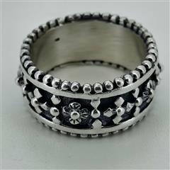 Unisex Silver Ring 925 Silver 7.8g Size:6